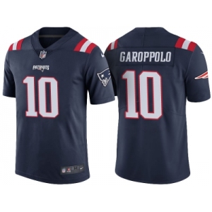 Men's New England Patriots #10 Jimmy Garoppolo Navy Color Rush Limited Jersey