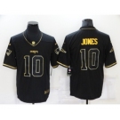 Men's New England Patriots #10 Mac Jones Black Gold 2020 Salute To Service Stitched NFL Nike Limited Jersey