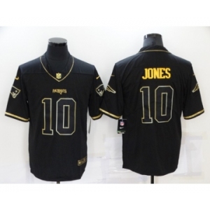 Men's New England Patriots #10 Mac Jones Black Gold 2020 Salute To Service Stitched NFL Nike Limited Jersey