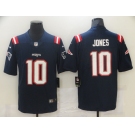 Men's New England Patriots #10 Mac Jones Nike Navy 2021 NFL Draft First Round Pick Leopard Limited Jersey