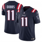 Men's New England Patriots #11 Joshua Dobbs Navy 2025 F.U.S.E. Vapor Limited Football Stitched Jersey