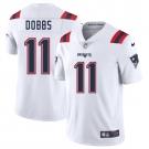 Men's New England Patriots #11 Joshua Dobbs White 2025 Vapor Limited Football Stitched Jersey