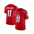 Men's New England Patriots #11 Julian Edelman Red 2023 F.U.S.E. Vapor Limited Football Stitched Jersey