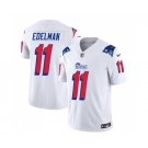 Men's New England Patriots #11 Julian Edelman White 2023 F.U.S.E. Vapor Limited Football Stitched Jersey