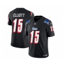 Men's New England Patriots #15 Ezekiel Elliott Black 2023 F.U.S.E. Vapor Limited Football Stitched Jersey