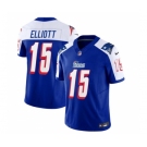 Men's New England Patriots #15 Ezekiel Elliott Blue White 2023 F.U.S.E. Vapor Limited Football Stitched Jersey