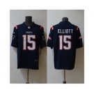 Men's New England Patriots #15 Ezekiel Elliott Navy Vapor Untouchable Stitched Football Jersey