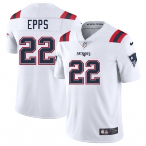Men's New England Patriots #22 Marcus Epps White 2025 Vapor Limited Football Stitched Jersey