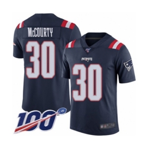 Men's New England Patriots #30 Jason McCourty Limited Navy Blue Rush Vapor Untouchable 100th Season Football Jersey