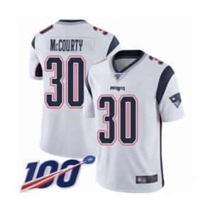 Men's New England Patriots #30 Jason McCourty White Vapor Untouchable Limited Player 100th Season Football Jersey