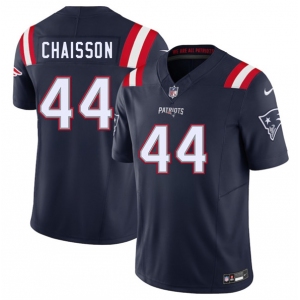 Men's New England Patriots #44 K'Lavon Chaisson Navy 2025 F.U.S.E. Vapor Limited Football Stitched Jersey