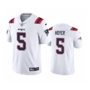 Men's New England Patriots #5 Brian Hoyer 2021 White Vapor Untouchable Limited Stitched Football Jersey