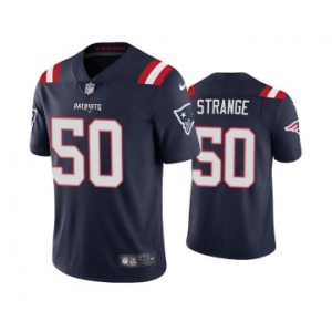 Men's New England Patriots #50 Cole Strange Navy Vapor Untouchable Limited Stitched Jersey