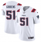 Men's New England Patriots #51 Jack Gibbens White 2025 Vapor Limited Football Stitched Jersey