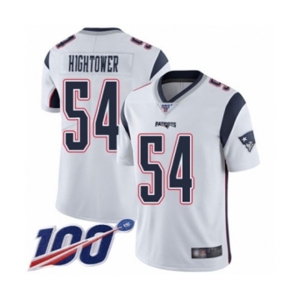 Men's New England Patriots #54 Dont'a Hightower White Vapor Untouchable Limited Player 100th Season Football Jersey