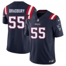 Men's New England Patriots #55 Garrett Bradbury Navy 2025 F.U.S.E. Vapor Limited Football Stitched Jersey