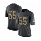 Men's New England Patriots #55 John Simon Limited Black 2016 Salute to Service Football Jersey