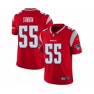 Men's New England Patriots #55 John Simon Limited Red Inverted Legend Football Jersey