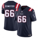 Men's New England Patriots #66 Wes Schweitzer Navy 2025 F.U.S.E. Vapor Limited Football Stitched Jersey