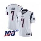 Men's New England Patriots #7 Jake Bailey White Vapor Untouchable Limited Player 100th Season Football Jersey