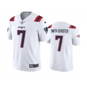 Men's New England Patriots #7 JuJu Smith-Schuster White Vapor Untouchable Stitched Football Jersey