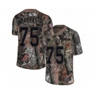 Men's New England Patriots #75 Ted Karras Camo Rush Realtree Limited Football Jersey