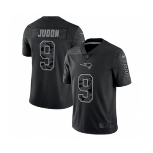 Men's New England Patriots #9 Matthew Judon Black Reflective Limited Stitched Football Jersey