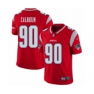 Men's New England Patriots #90 Shilique Calhoun Limited Red Inverted Legend Football Jersey