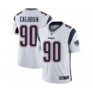 Men's New England Patriots #90 Shilique Calhoun White Vapor Untouchable Limited Player Football Jersey