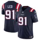 Men's New England Patriots #91 Titus Leo Navy 2025 F.U.S.E. Vapor Limited Football Stitched Jersey