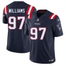 Men's New England Patriots #97 Milton Williams Navy 2025 F.U.S.E. Vapor Limited Football Stitched Jersey