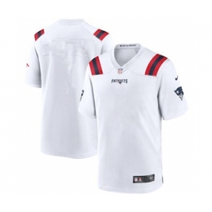 Men's New England Patriots White Blank Limited Stitched NFL Jersey