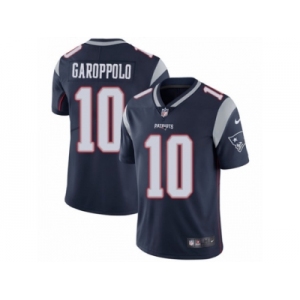 Men's Nike New England Patriots #10 Jimmy Garoppolo Vapor Untouchable Limited Navy Blue Team Color NFL Jersey