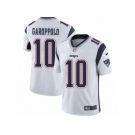 Men's Nike New England Patriots #10 Jimmy Garoppolo Vapor Untouchable Limited White NFL Jersey