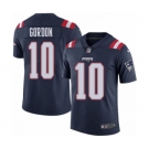 Men's Nike New England Patriots #10 Josh Gordon Limited Navy Blue Rush Vapor Untouchable NFL Jersey