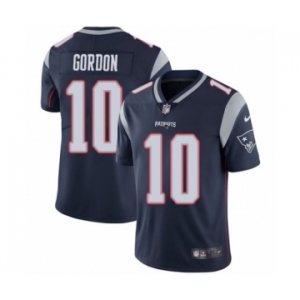 Men's Nike New England Patriots #10 Josh Gordon Navy Blue Team Color Vapor Untouchable Limited Player NFL Jersey