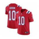 Men's Nike New England Patriots #10 Josh Gordon Red Alternate Vapor Untouchable Limited Player NFL Jersey