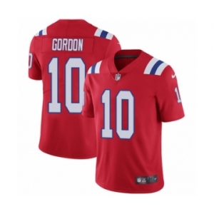 Men's Nike New England Patriots #10 Josh Gordon Red Alternate Vapor Untouchable Limited Player NFL Jersey