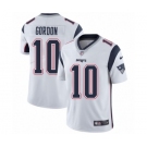 Men's Nike New England Patriots #10 Josh Gordon White Vapor Untouchable Limited Player NFL Jersey