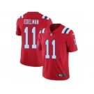 Men's Nike New England Patriots #11 Julian Edelman Vapor Untouchable Limited Red Alternate NFL Jersey