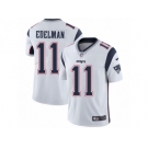 Men's Nike New England Patriots #11 Julian Edelman Vapor Untouchable Limited White NFL Jersey