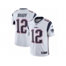 Men's Nike New England Patriots #12 Tom Brady Vapor Untouchable Limited White NFL Jersey