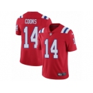 Men's Nike New England Patriots #14 Brandin Cooks Vapor Untouchable Limited Red Alternate NFL Jersey