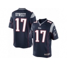 Men's Nike New England Patriots #17 Devin Street Limited Navy Blue Team Color NFL Jersey