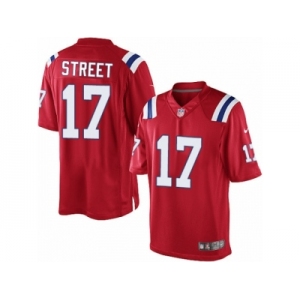 Men's Nike New England Patriots #17 Devin Street Limited Red Alternate NFL Jersey