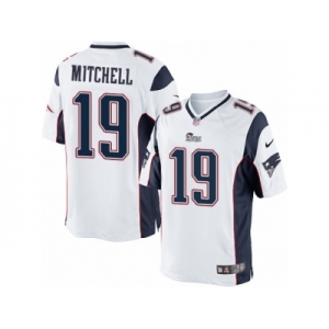 Men's Nike New England Patriots #19 Malcolm Mitchell Limited White NFL Jersey