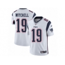 Men's Nike New England Patriots #19 Malcolm Mitchell Vapor Untouchable Limited White NFL Jersey