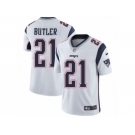 Men's Nike New England Patriots #21 Malcolm Butler Vapor Untouchable Limited White NFL Jersey