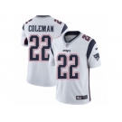 Men's Nike New England Patriots #22 Justin Coleman Vapor Untouchable Limited White NFL Jersey