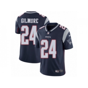 Men's Nike New England Patriots #24 Stephon Gilmore Navy Blue Team Color Vapor Untouchable Limited Player NFL Jersey